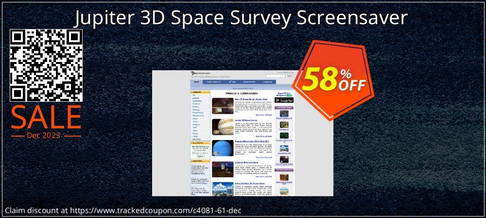 Jupiter 3D Space Survey Screensaver coupon on National Loyalty Day offering sales