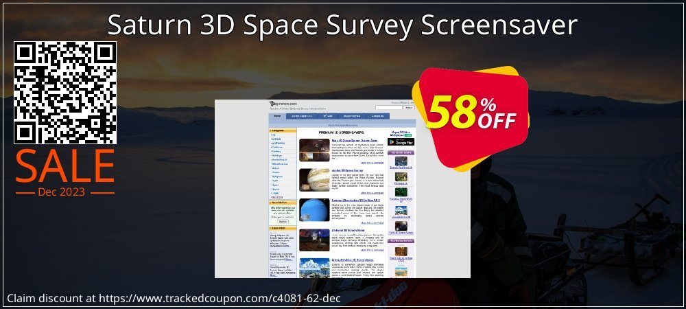 Saturn 3D Space Survey Screensaver coupon on Working Day super sale