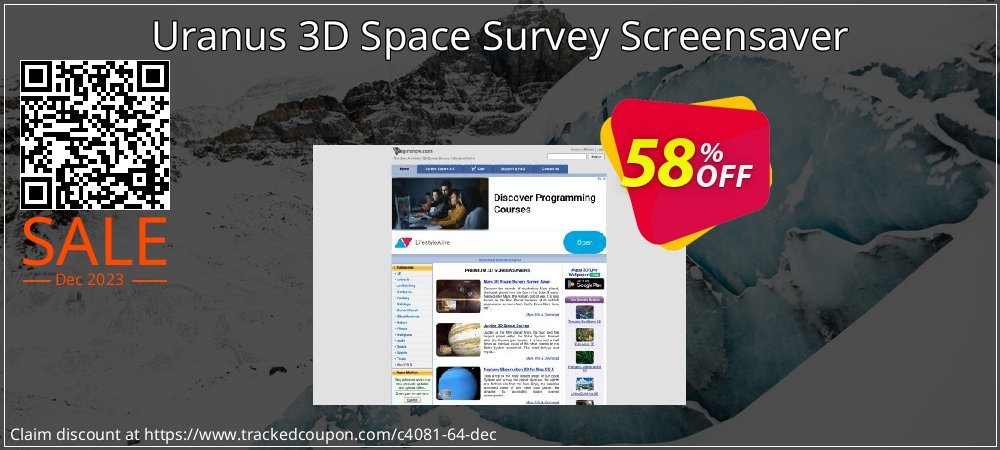 Uranus 3D Space Survey Screensaver coupon on World Password Day promotions