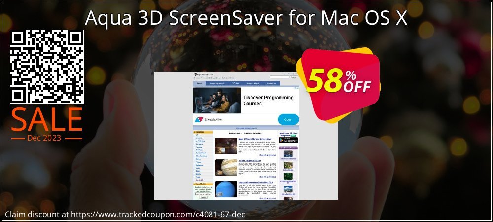 Aqua 3D ScreenSaver for Mac OS X coupon on April Fools Day sales