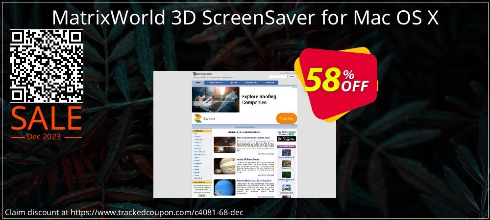 MatrixWorld 3D ScreenSaver for Mac OS X coupon on Constitution Memorial Day discount