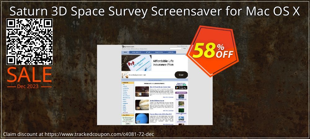 Saturn 3D Space Survey Screensaver for Mac OS X coupon on Working Day discounts
