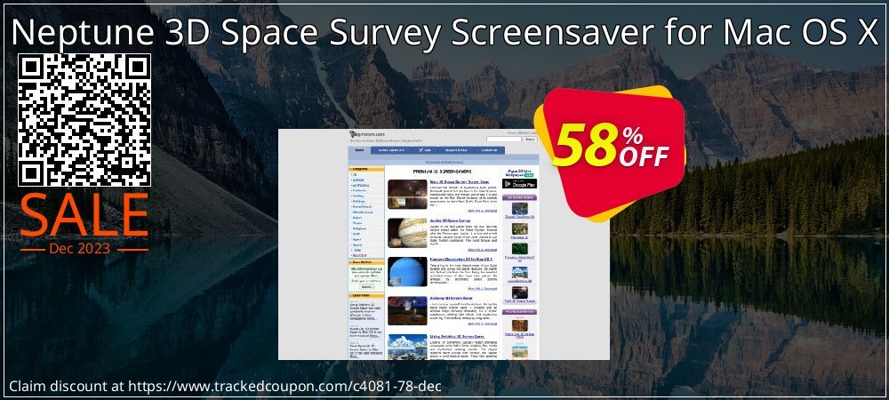 Get 50% OFF Neptune 3D Space Survey Screensaver for Mac OS X offering sales