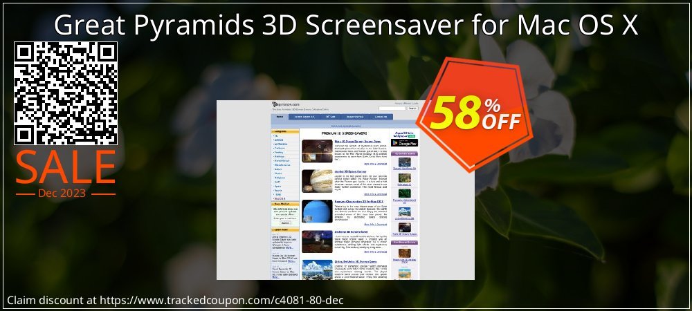 Get 50% OFF Great Pyramids 3D Screensaver for Mac OS X offering sales