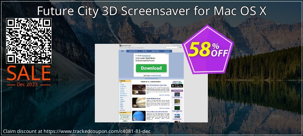 Future City 3D Screensaver for Mac OS X coupon on Palm Sunday offering sales