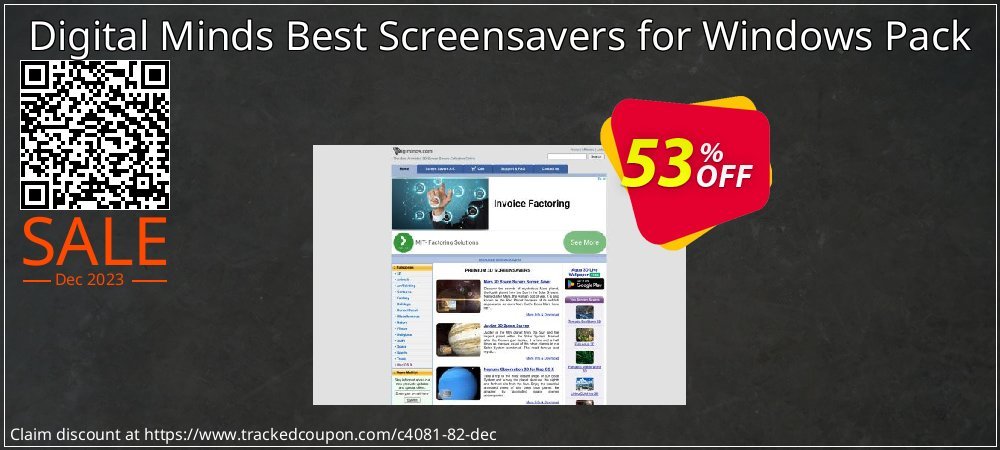 Digital Minds Best Screensavers for Windows Pack coupon on April Fools' Day discounts