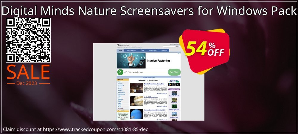 Get 50% OFF Digital Minds Nature Screensavers for Windows Pack offering sales