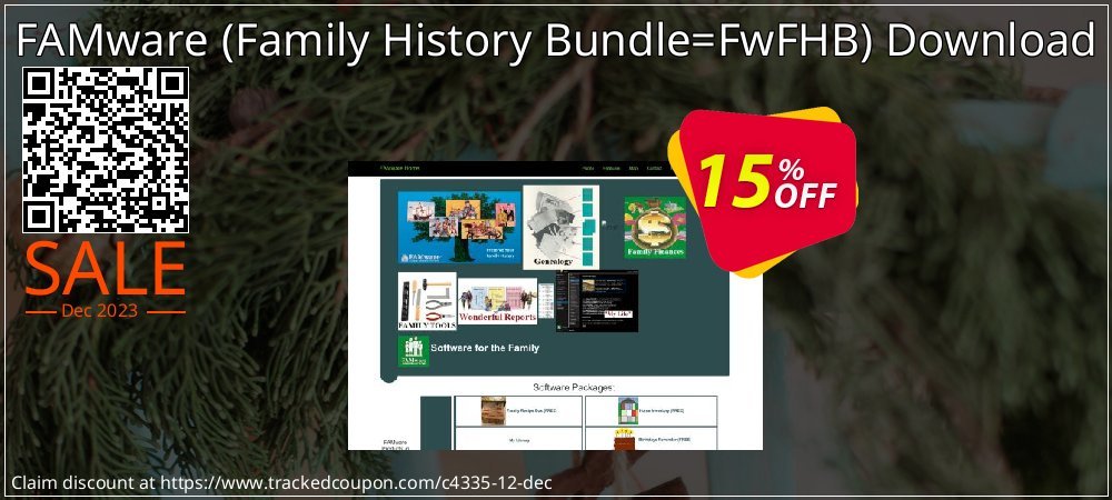 FAMware - Family History Bundle=FwFHB Download coupon on April Fools' Day offer