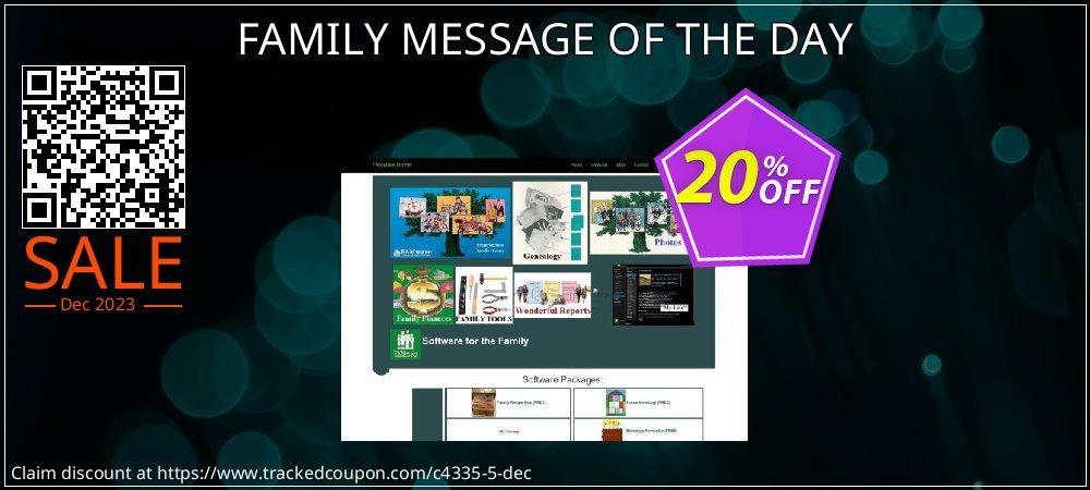 FAMILY MESSAGE OF THE DAY coupon on National Walking Day offering discount
