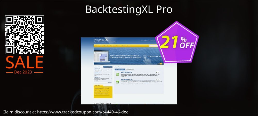 BacktestingXL Pro coupon on National Coffee Day offer