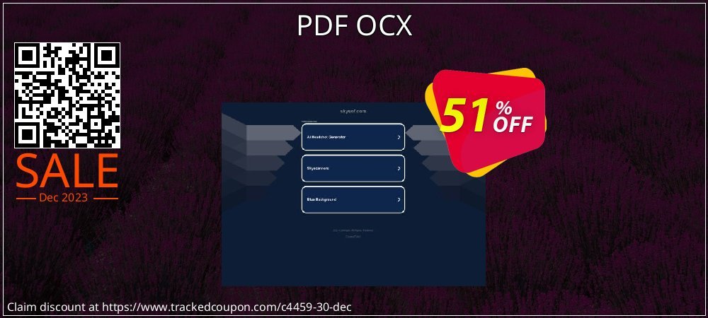 PDF OCX coupon on National Walking Day sales