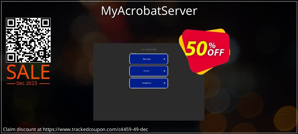 MyAcrobatServer coupon on Tell a Lie Day deals