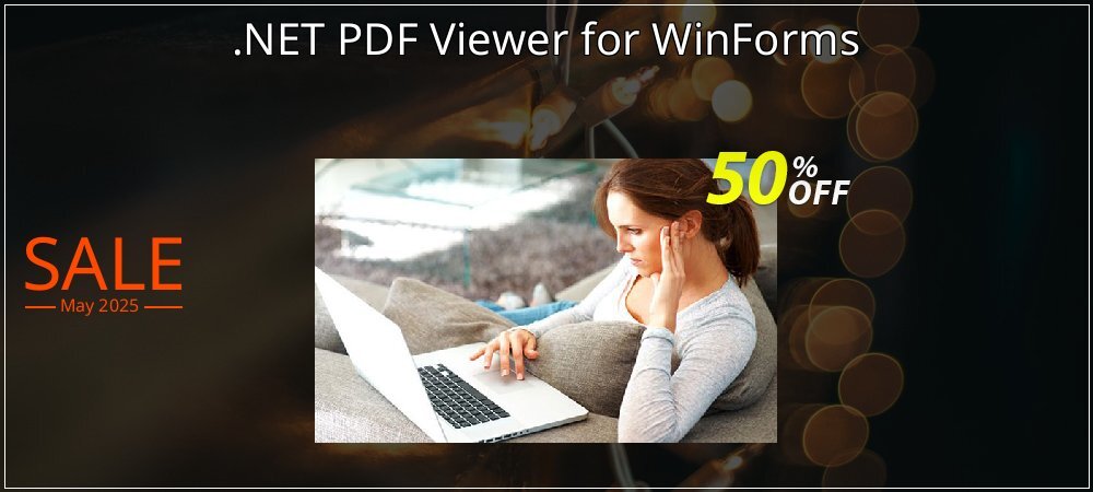 .NET PDF Viewer for WinForms coupon on Virtual Vacation Day offering sales