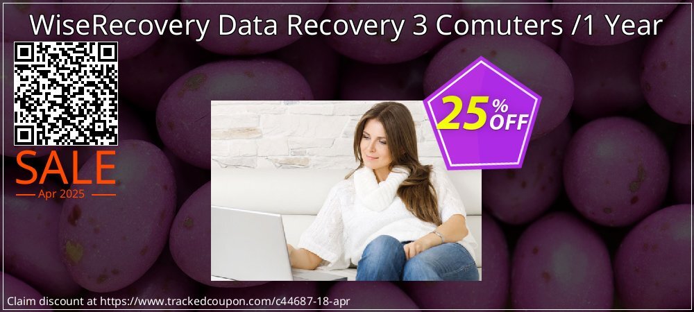 WiseRecovery Data Recovery 3 Comuters /1 Year coupon on Easter Day offering discount