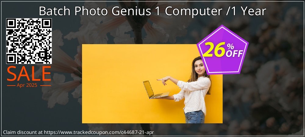 Batch Photo Genius 1 Computer /1 Year coupon on World Party Day discounts