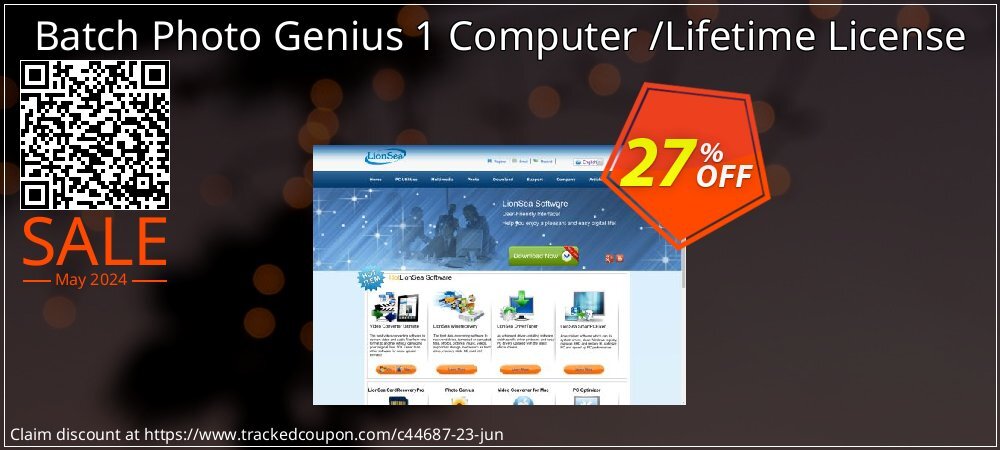 Batch Photo Genius 1 Computer /Lifetime License coupon on Easter Day sales