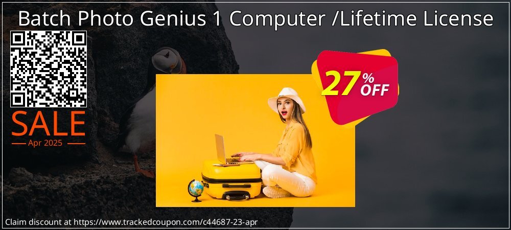 Batch Photo Genius 1 Computer /Lifetime License coupon on Easter Day sales