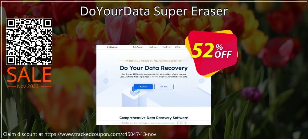 DoYourData Super Eraser coupon on Easter Day promotions