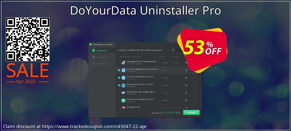 DoYourData Uninstaller Pro coupon on Working Day sales