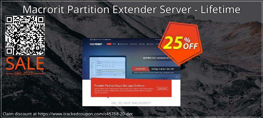 Macrorit Partition Extender Server - Lifetime coupon on National Walking Day discounts