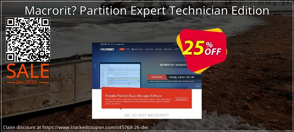 Macrorit? Partition Expert Technician Edition coupon on World Party Day offering discount