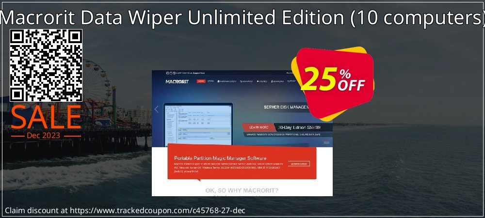 Macrorit Data Wiper Unlimited Edition - 10 computers  coupon on Working Day super sale