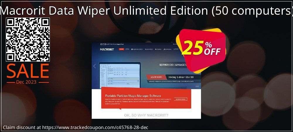 Macrorit Data Wiper Unlimited Edition - 50 computers  coupon on Easter Day super sale