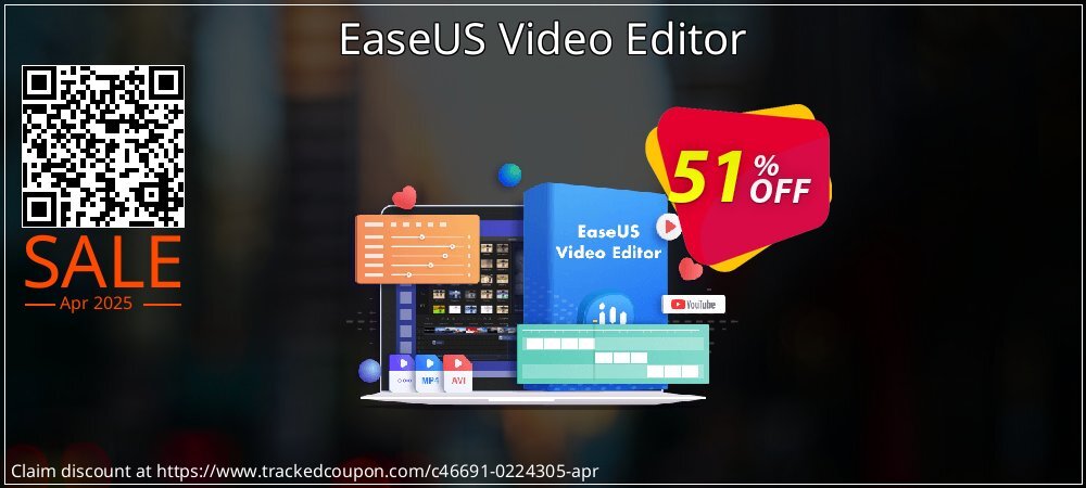 EaseUS Video Editor coupon on Mother's Day sales