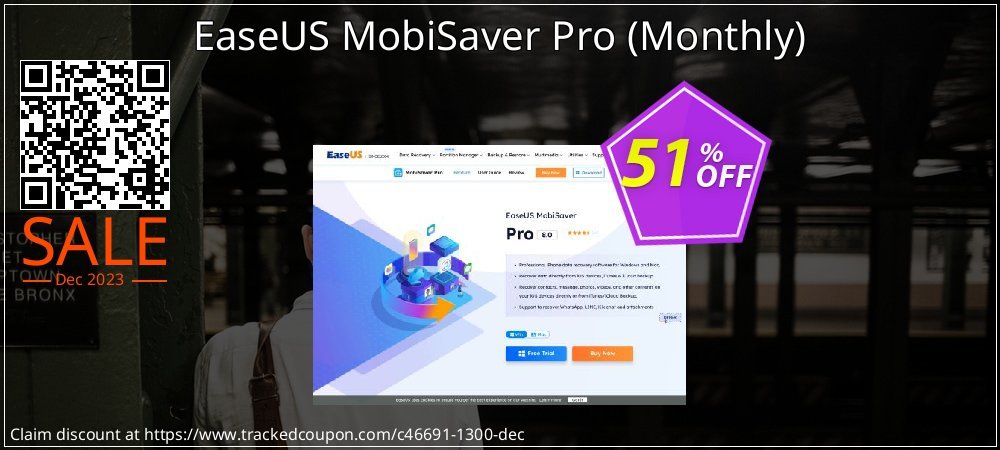 EaseUS MobiSaver Pro - Monthly  coupon on Mother Day super sale