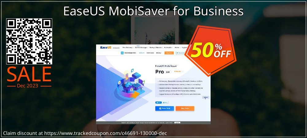 EaseUS MobiSaver for Business coupon on National Walking Day offering sales