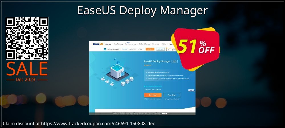 EaseUS Deploy Manager coupon on Virtual Vacation Day offering discount