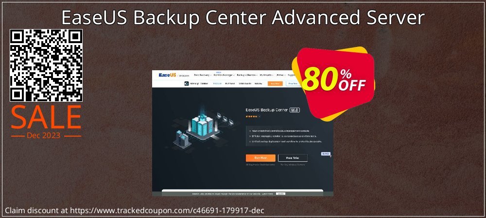 EaseUS Backup Center Advanced Server coupon on Working Day sales