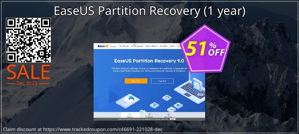 EaseUS Partition Recovery - 1 year  coupon on Easter Day discounts