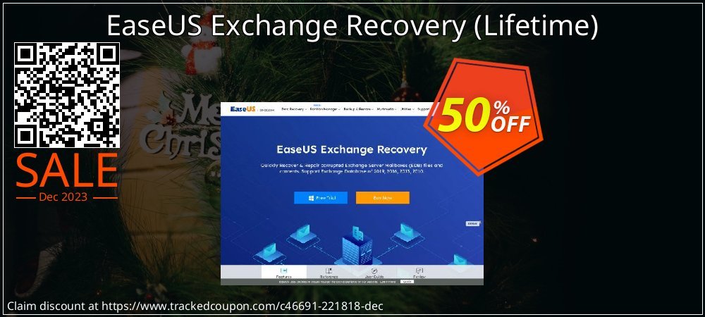 EaseUS Exchange Recovery - Lifetime  coupon on National Pizza Party Day super sale