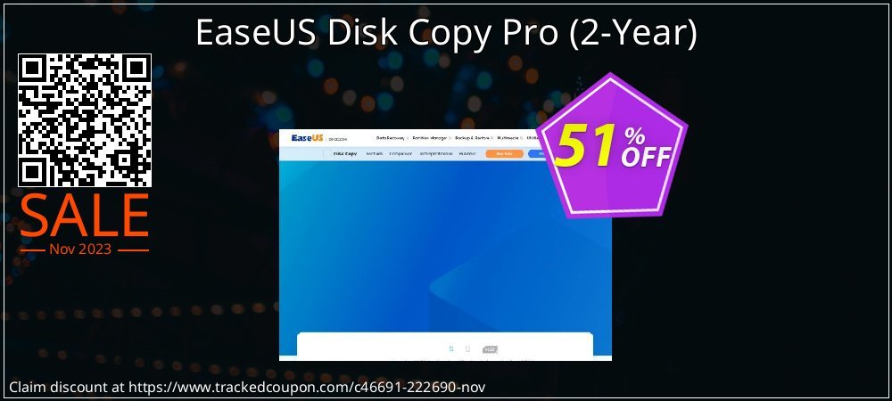 EaseUS Disk Copy Pro - 2-Year  coupon on Christmas & New Year discount