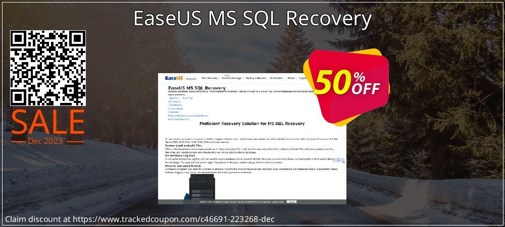 EaseUS MS SQL Recovery coupon on Constitution Memorial Day discounts