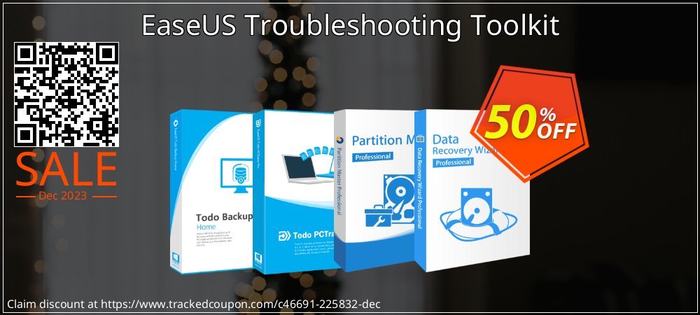 EaseUS Troubleshooting Toolkit coupon on Christmas Eve offering discount