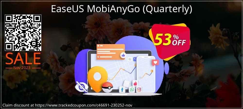 EaseUS MobiAnyGo - Quarterly  coupon on World Teachers' Day discount