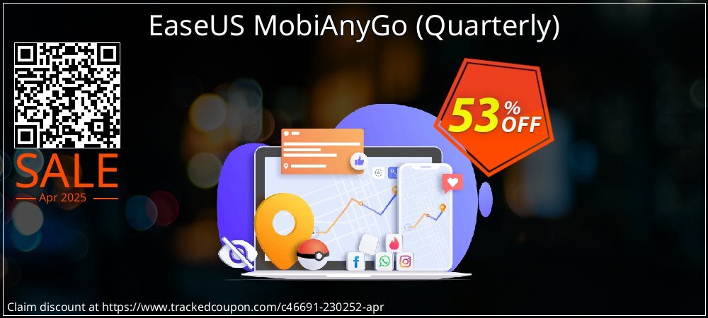 EaseUS MobiAnyGo - Quarterly  coupon on April Fools Day offering sales