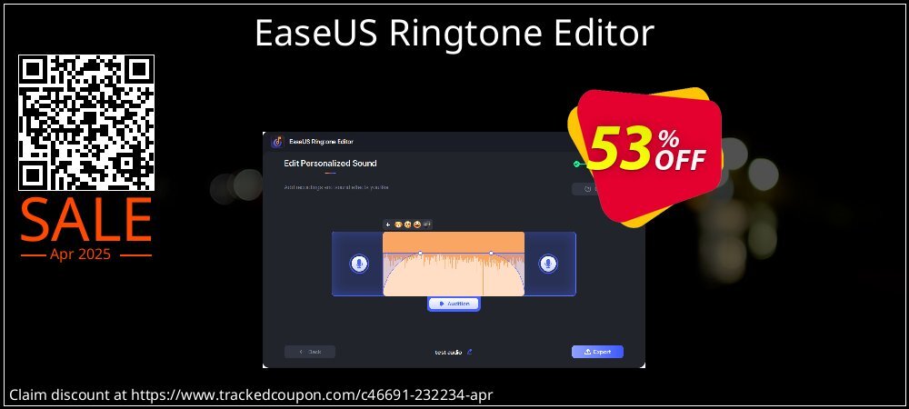 EaseUS Ringtone Editor coupon on National Smile Day sales