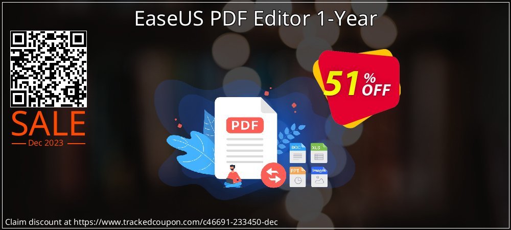 EaseUS PDF Editor 1-Year coupon on National Walking Day sales