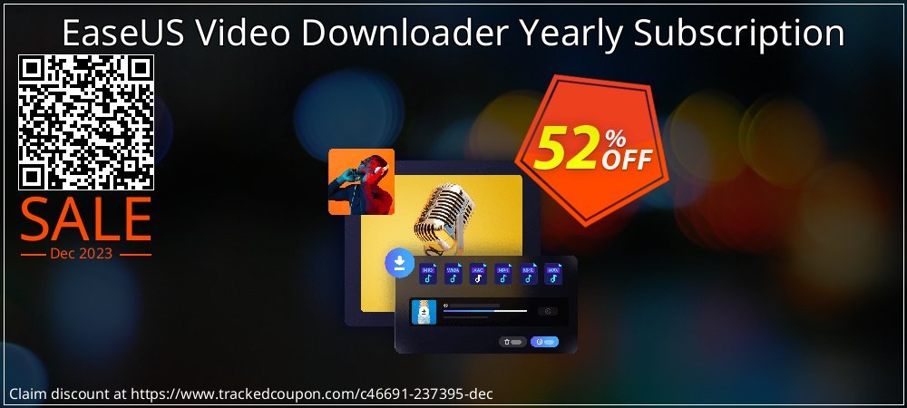 EaseUS Video Downloader Yearly Subscription coupon on Christmas offer