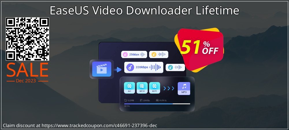 EaseUS Video Downloader Lifetime coupon on Christmas Card Day discount