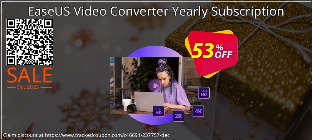 EaseUS Video Converter Yearly Subscription coupon on Boxing Day offering discount