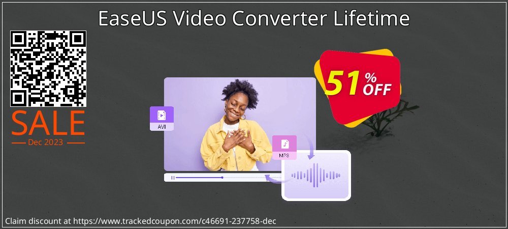 EaseUS Video Converter Lifetime coupon on Christmas offering sales