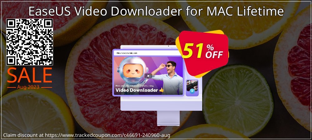 EaseUS Video Downloader for MAC Lifetime coupon on Mother's Day offering sales