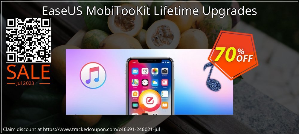 EaseUS MobiTooKit Lifetime Upgrades coupon on World Party Day discounts