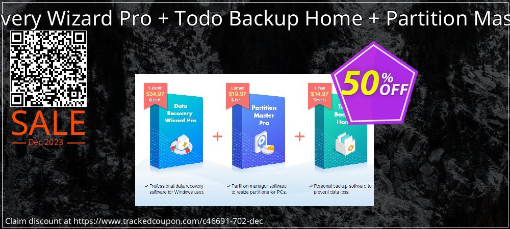 Bundle: EaseUS Data Recovery Wizard Pro + Todo Backup Home + Partition Master Pro Lifetime Upgrades coupon on April Fools' Day deals