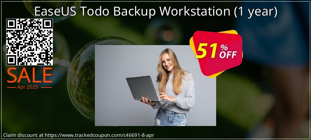 EaseUS Todo Backup Workstation - 1 year  coupon on National Pizza Party Day deals