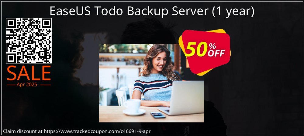 EaseUS Todo Backup Server - 1 year  coupon on National Smile Day offer